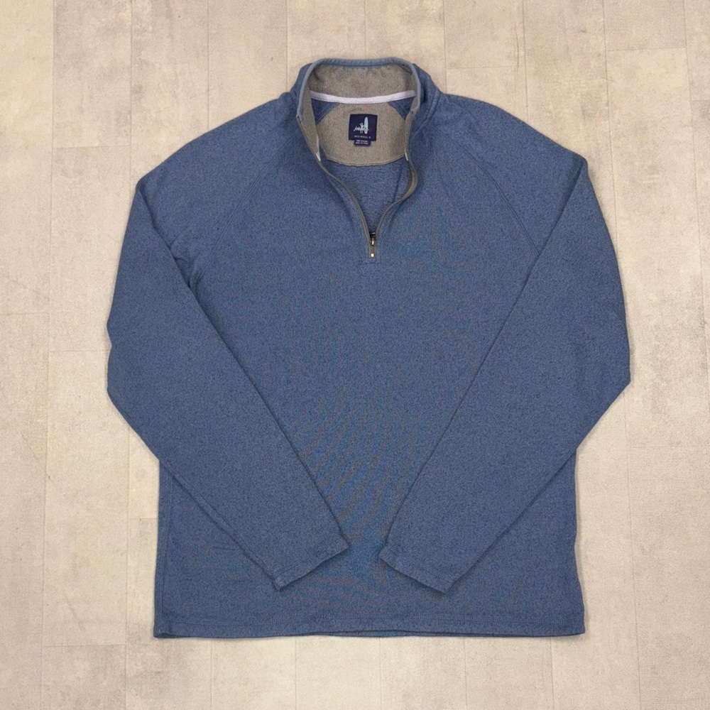 johnnie-O Blue Quarter-Zip Pullover